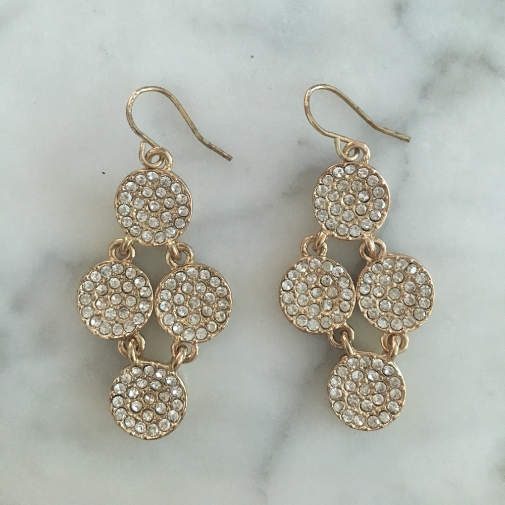 Kenneth Cole Gold Dangle Earrings